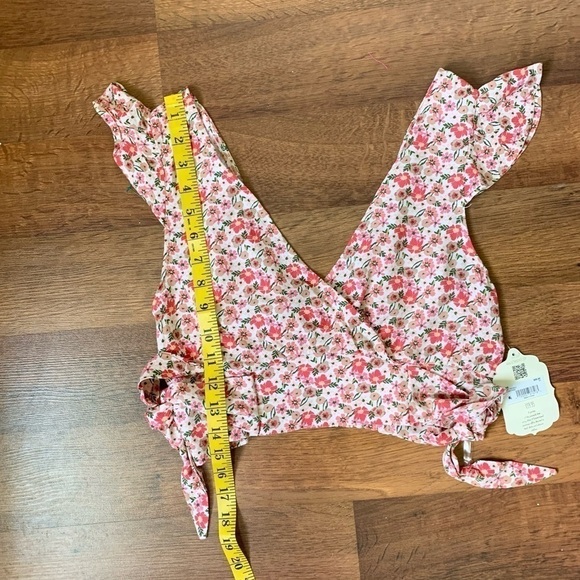 2 PIECE SET ALTR'D STATE Louise Pink Liberty Floral Cropped Top Skirt XS NEW - Picture 8 of 16